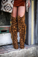 Tall Brown Leopard Boots (Arriving July 15)